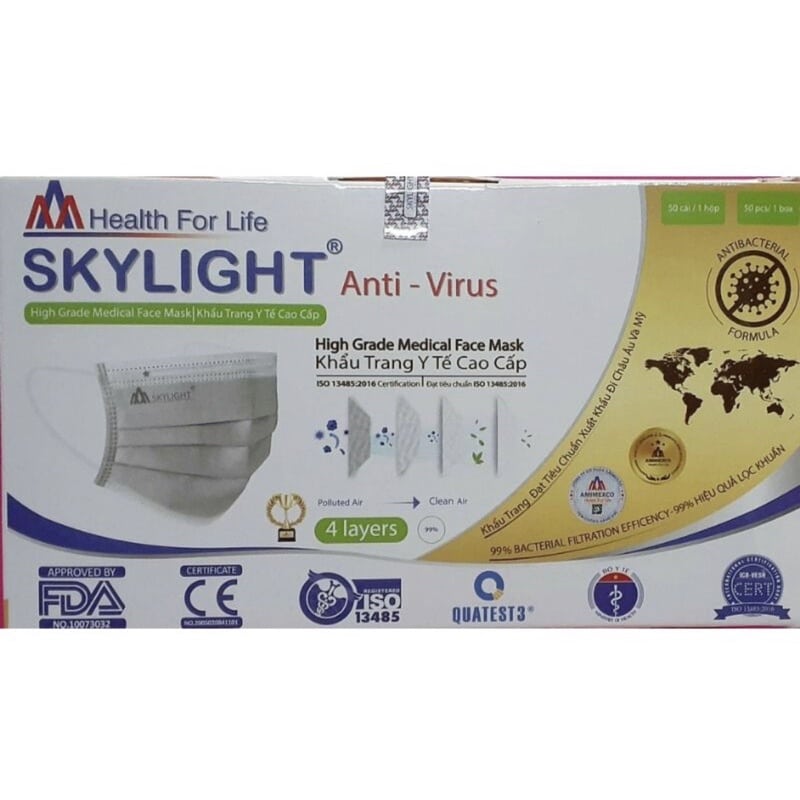 Skylight คาร์บอน หน้ากากอนามัย 4 ชั้น